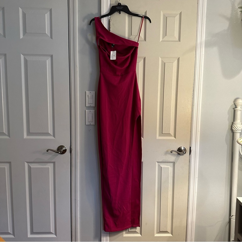 Mayven One Shoulder Cutout Slit Formal Dress